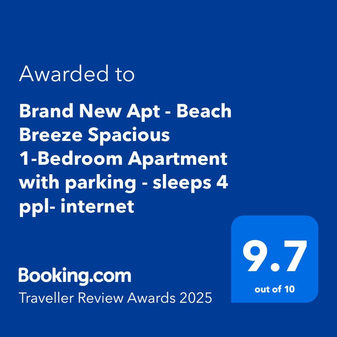 Brand New Apt - Beach Breeze Spacious 1-Bedroom Apartment With Parking - Sleeps 4 Ppl- Internet Bournemouth Exterior foto